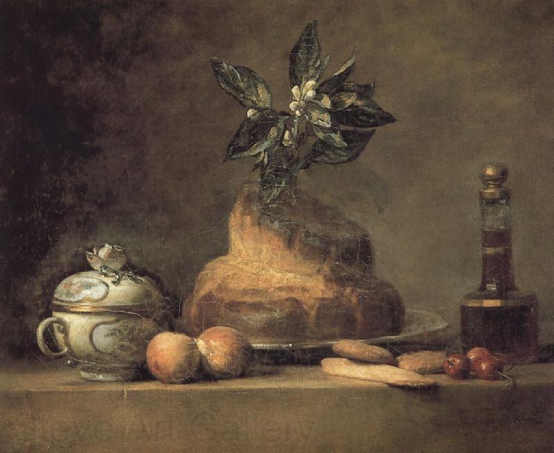 Jean Baptiste Simeon Chardin There is the still-life pastry cream France oil painting art